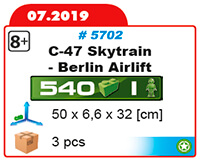 Avion de transport C-47 Skytrain Berlin Airlift